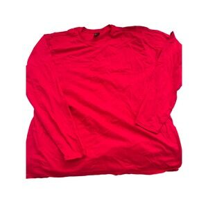 Hanes Perfect T Long Sleeve Red 3XL TShirt Tee Top Mens NWOT